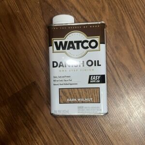 Watco Danish Oil Finish - 65841 Qt Dark Wal Danish Oil